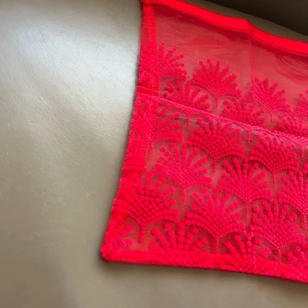 MAC Cosmetics Red Lace Cosmetic Bag